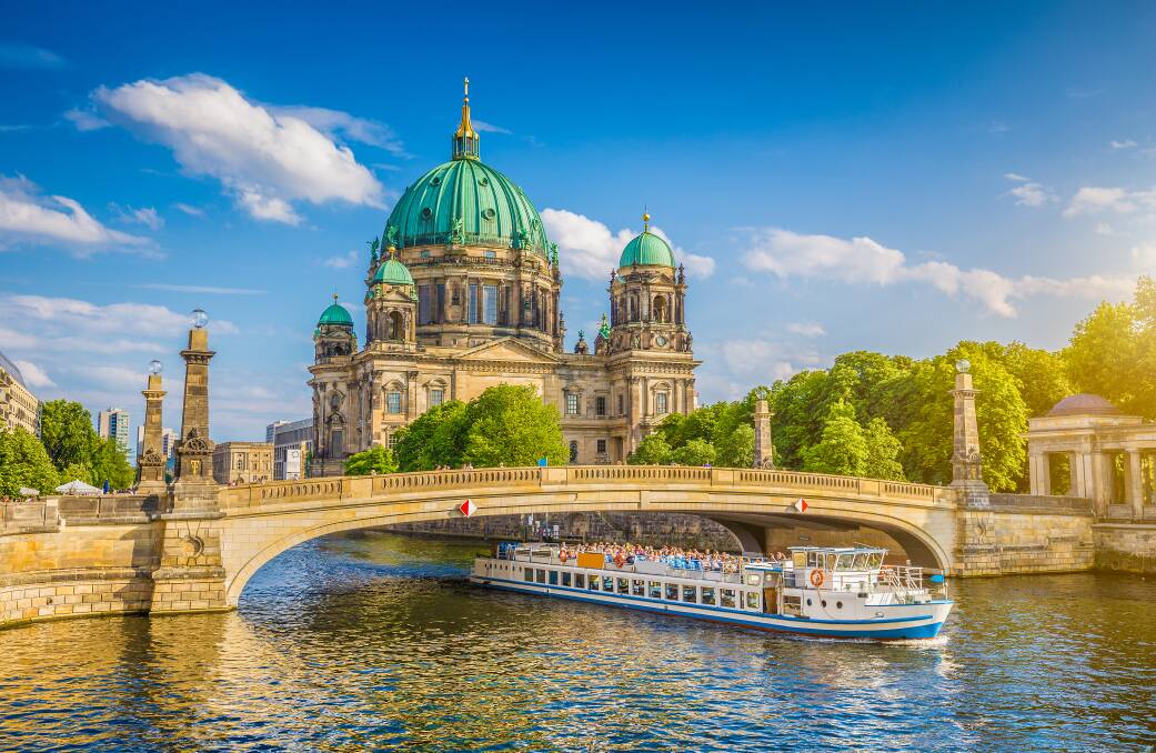 BEAUTIFUL: Berlin Cathedral overlooks the Spree River. It is located on Museum Island in the Mitte borough. The current building was finished in 1905.
