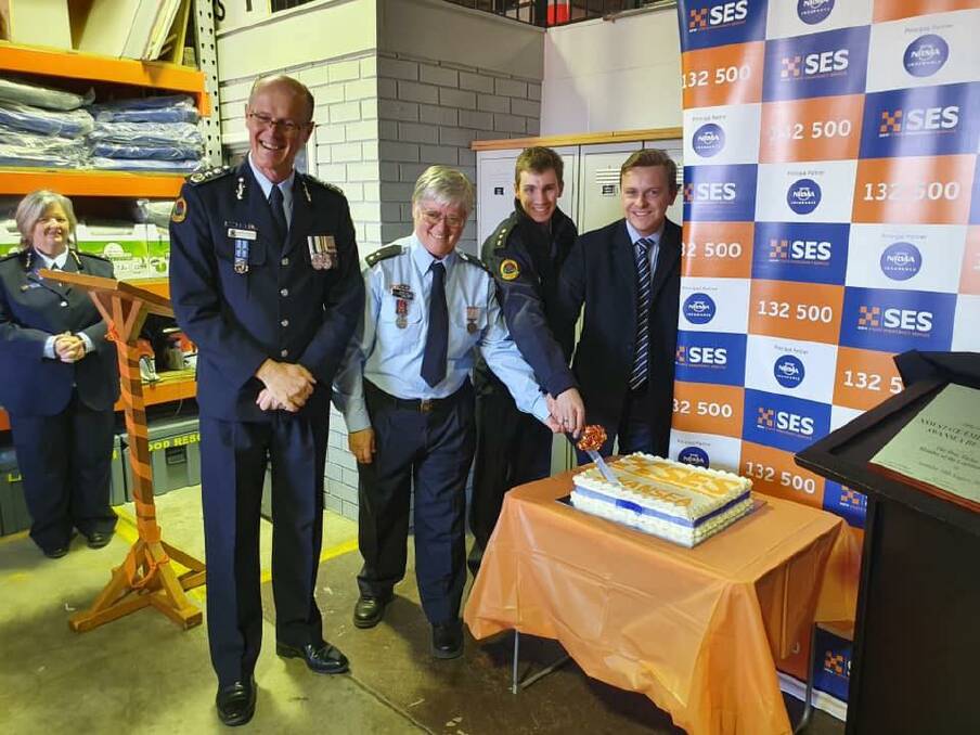 NEW: NSW SES Commissioner Kyle Stewart, Swansea Unit Commander Nicholas Hanrahan and MLC Taylor Martin open the SES Swansea Unit.