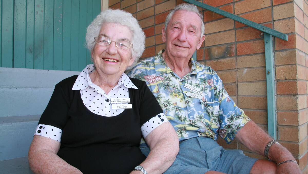 TOP HONOUR: Hazel Grey, pictured in 2008 with her husband Cliff, was awarded Port Stephens' Citizen of the Year award.