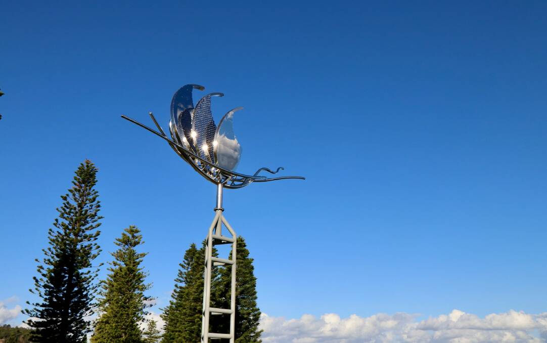 CREATIVE: The sculpture was funded by money awarded to council's Lake Macquarie Improvement Project, in 2008. Picture: Supplied