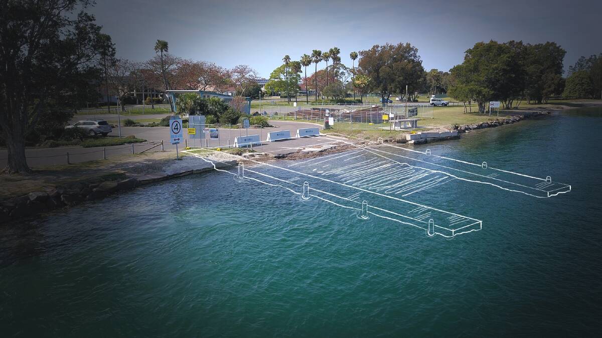 BIG REVEAL: Come and see how the new boat ramp at Pelican turned out. For information about projects in the city: lakemac.com.au/city/works