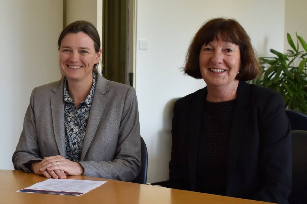 LEADERSHIP TEAM: Cr Fraser with the council's first female CEO, Morven Cameron. 