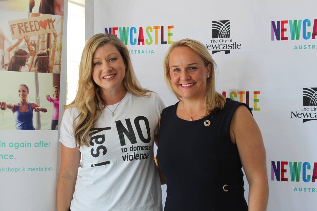 FUNDRAISER: Got Your Back Sista Founder Melissa Histon with Lord Mayor Nuatali Nelmes at the announcement of the luncheon.