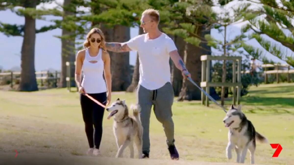 A scene with Ben Lyall and Christie from The Super Switch. Picture: Prime7