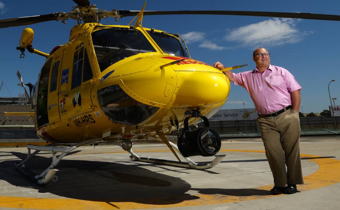 RECOGNISED: The chief executive officer of the Westpac rescue helicopter service, Richard Jones, has been awarded a Medal of the Order of Australia (OAM) for outstanding service to the Hunter community. Picture: Jonathon Carroll.