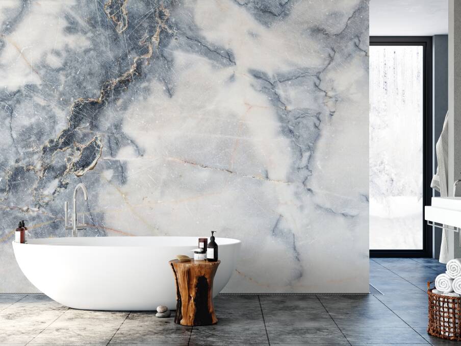 Marble removable wallpaper, from wallstickercompany.com.au.