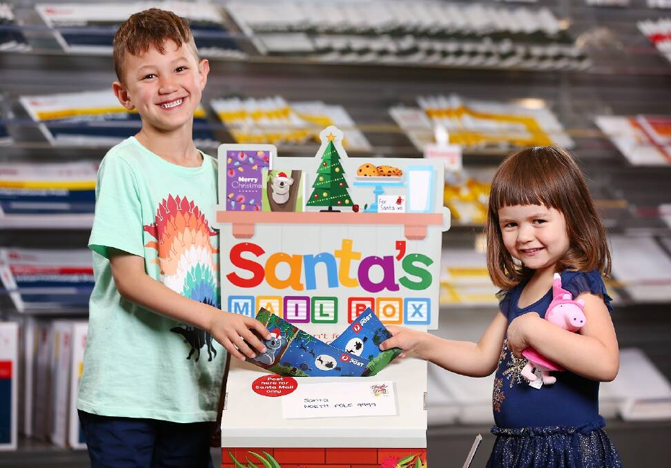 Santa Mail letters can be placed in any dedicated Santa Mail box or ordinary red street post box. Picture: Supplied