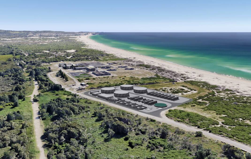 FRESH START: Hunter Water already has a proposal for an $87-million desalination plant at Belmont. Artwork: Supplied.
