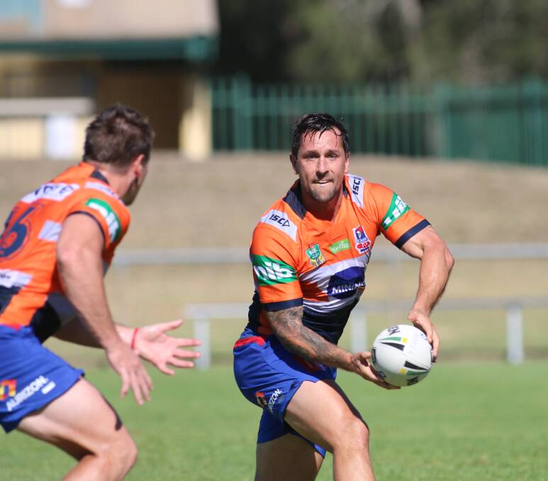Mitchell Pearce at training.