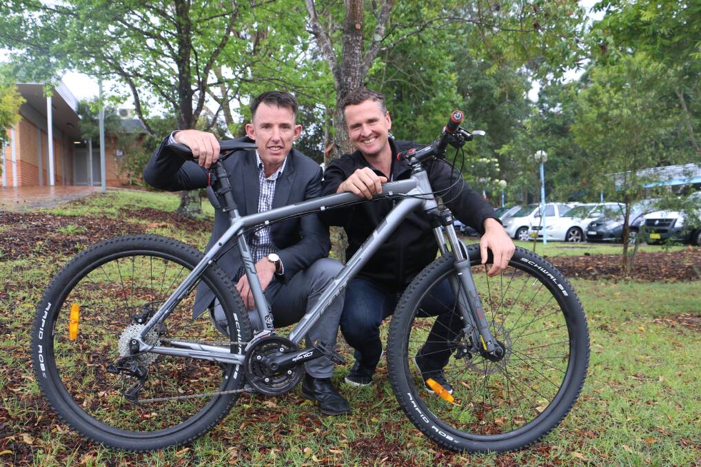 TREKKERS: Stephen Crowe (left) and Mark Hughes will cycle, trek and kayak across Borneo in an effort to raise money for brain cancer research.
