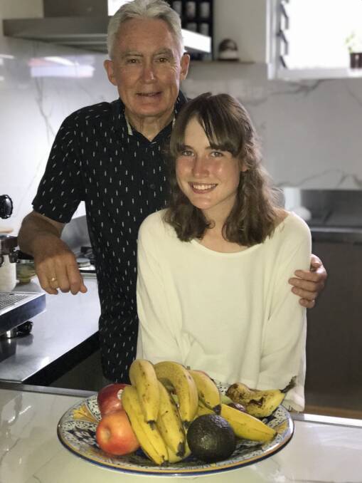 PLANT-BASED: Greg Knapp with his daughter Malika Knapp, 14, in their home kitchen. Picture: Melinda McMillan
