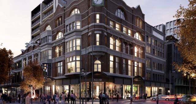 UP-MARKET: The former David Jones building will house a boutique luxury hotel.