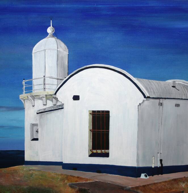 The lighthouse, by Margo Humphries, is one of the works on show. 
