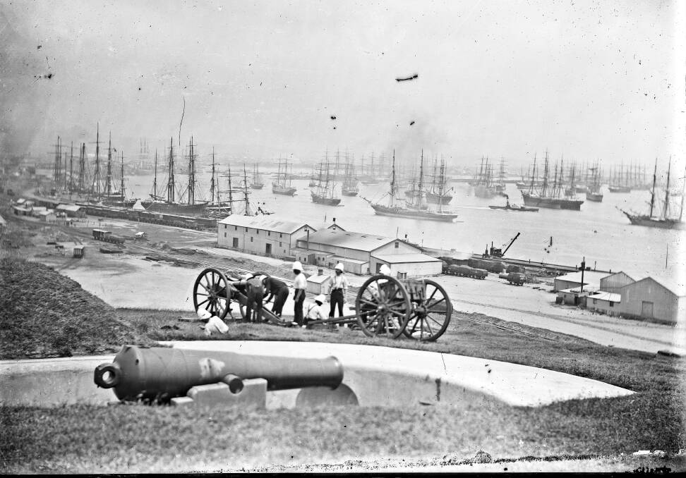 ANOTHER TIME: A scene from the Fort Scratchley site shot by Ralph Snowball, from the University of Newcastle's cultural collection. 