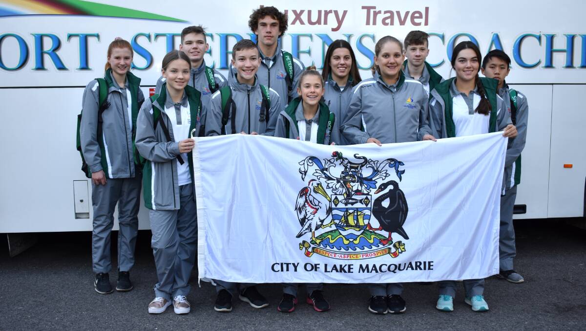 TEAM LAKE MACQUARIE: Eleven young athletes will compete in the International Children's Games. 