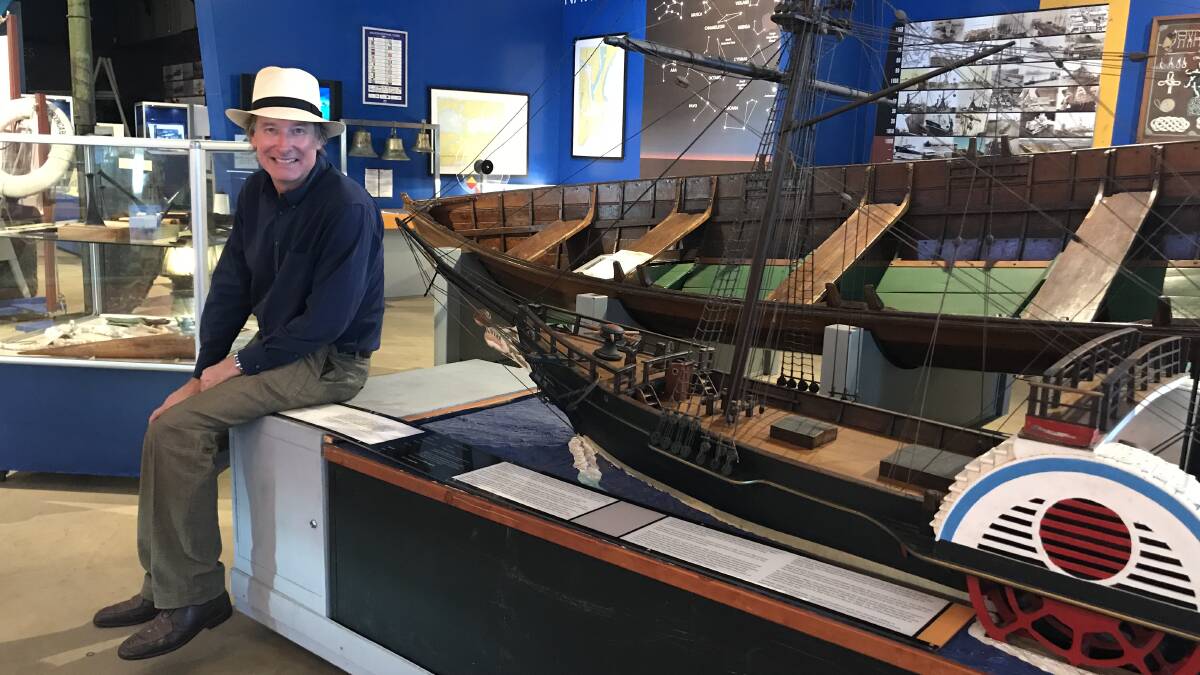 NEW VOYAGE: President of the Newcastle Maritime Museum Ian Jones pictured in the museum. The volunteer run organisation is facing stormy conditions. 