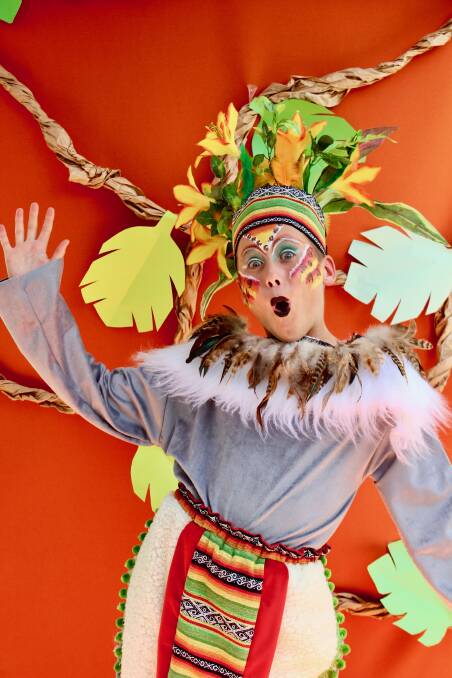 YOUNG TALENT: Jack Zan Esveld plays King Julien in the latest Young People's Theatre production, which opens in April. Picture: Chelsea Willis. 