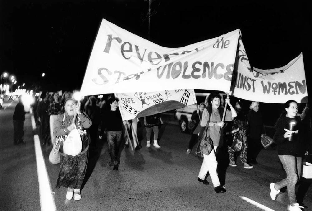 RESURGENCE: Women take to the streets of Newcastle in 1995 for Reclaim the Night. This year it will be held at Gregson Park, Hamilton. 