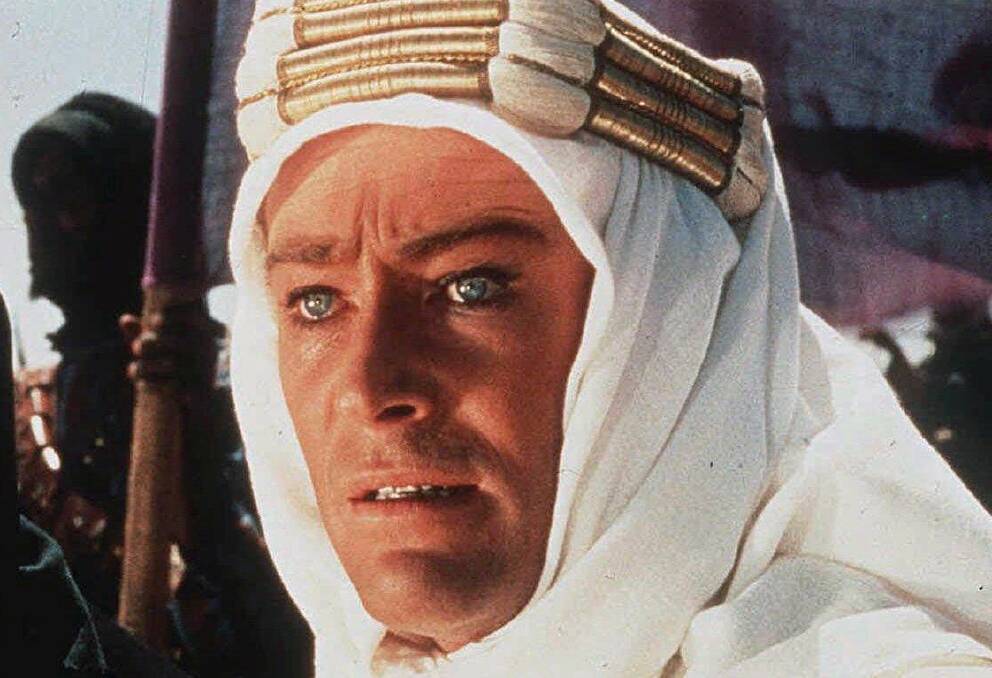 Peter O'Toole as the title character in Lawrence of Arabia (1962). Picture: Supplied