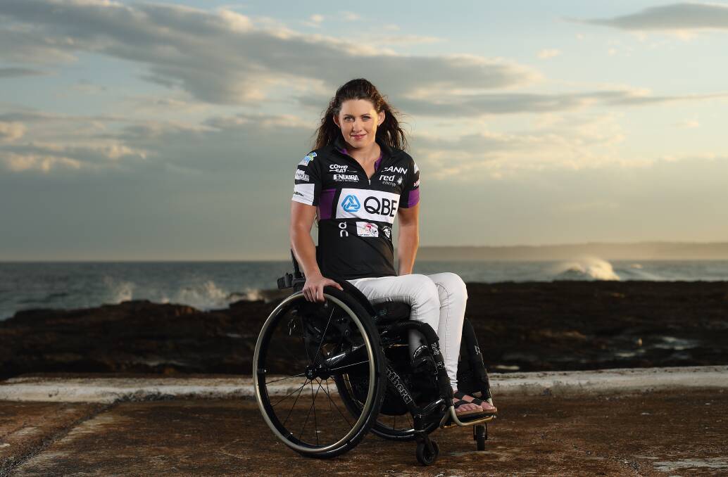 GOALS: Newcastle wheelchair athlete Lauren Parker. Picture: Supplied by QBE