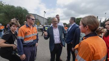 Prime Minister Anthony Albanese in Muswellbrook last month. Picture by Marina Neil