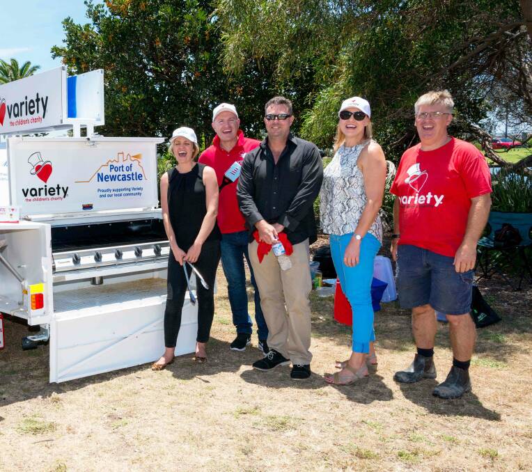 HELPING HAND: Port of Newcastle and Variety representatives.