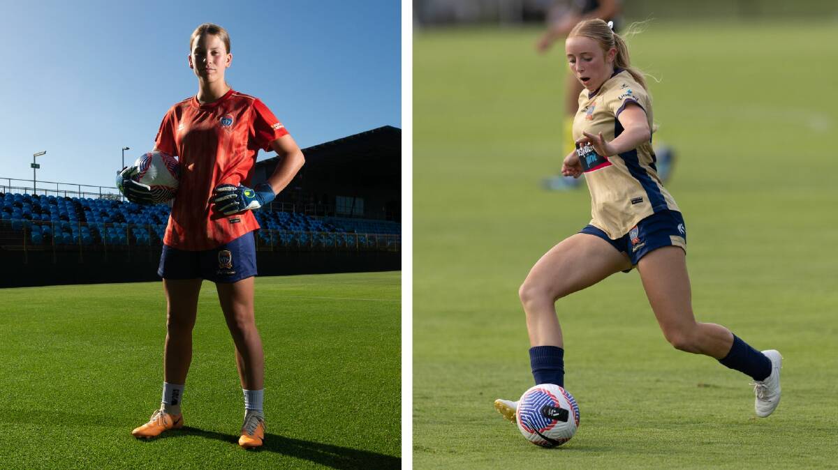 Goalkeeper Caoimhe Bray, left, and midfielder Emma Dundas have been named in the Australian under-17 side. Pictures by Jonathan Carroll