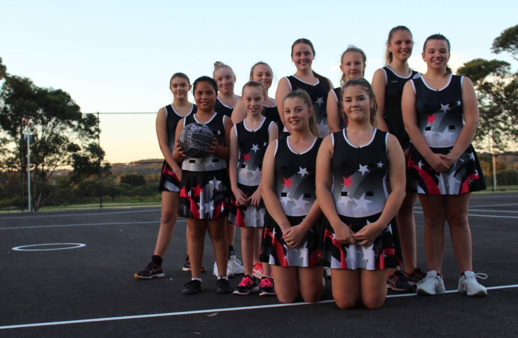 Atuka Netball Club training at the new netball courts on South Street in Windale