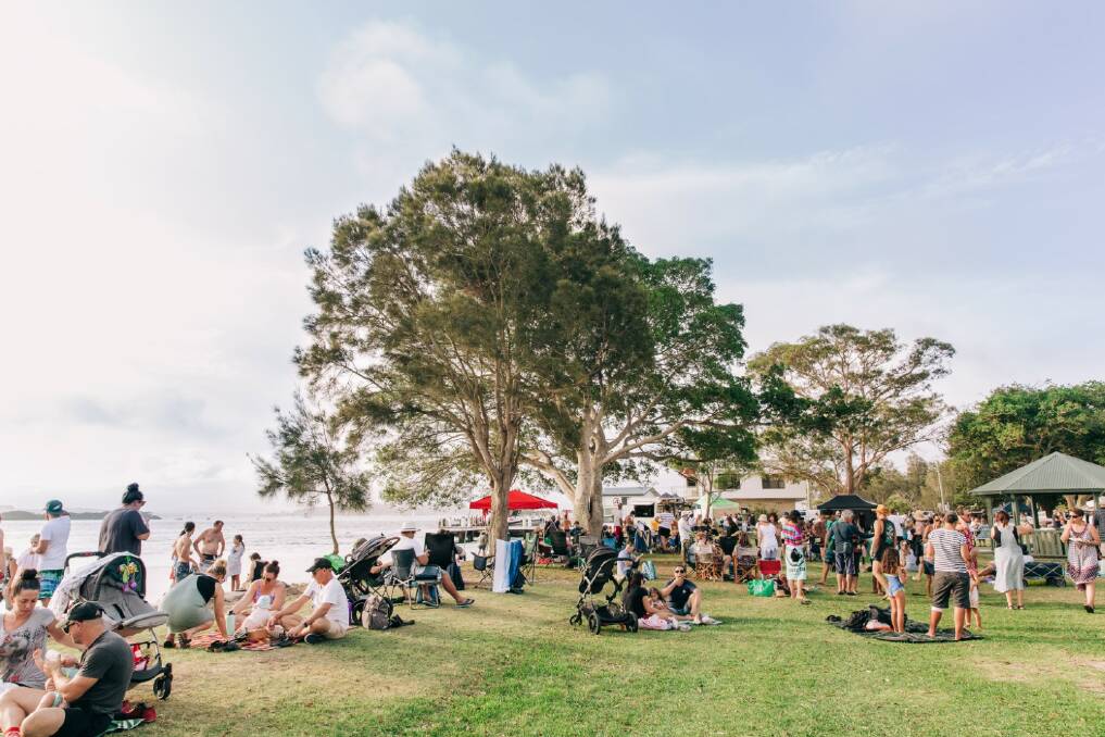 CELEBRATION: The Lake Mac Festival at Pelican foreshore in 2020.