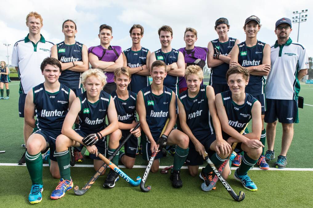 WINNERS: Hunter Academy of Sport's boys hockey side won gold at the Academy Games. 