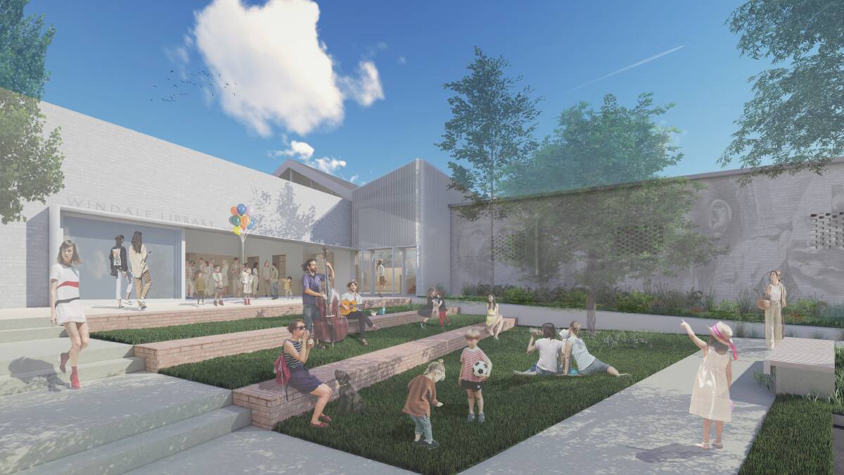 VISION: An artist's impression of the new Windale library and community hall.
