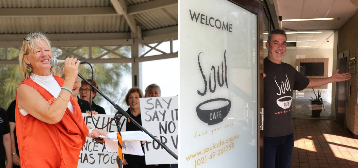 OPERATING: Newcastle services Nova for Women and Children, pictured left is CEO Kelly Hansen, and Soul Cafe say they have had a surge in calls for help.