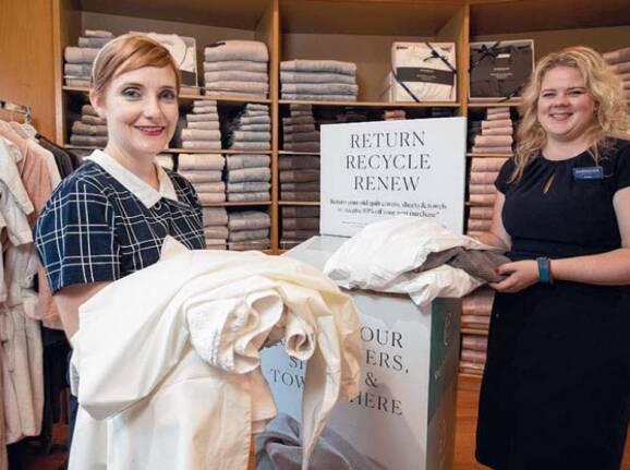 NEW SOLUTION: Sheridan Australia's new recycling program is helping to divert textile waste from landfill. Donate old linen at the Warners Bay store.