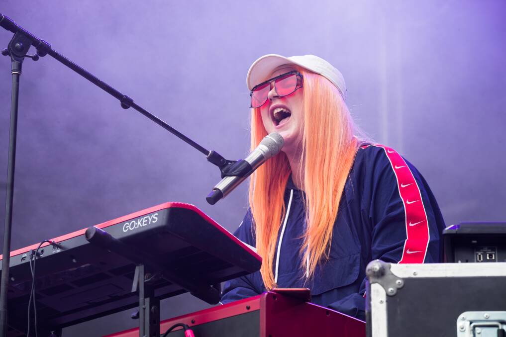 POPULAR: Tones and I performing at Laneway Festival in the Domain on February 2. Picture: Edwina Pickles