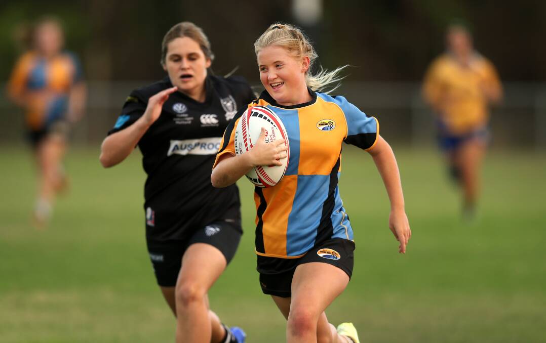 Scenes from the very first Junior Girls Rugby Union competition in the Hunter in February 2018. Pictures: Newcastle Herald/Marina Neil