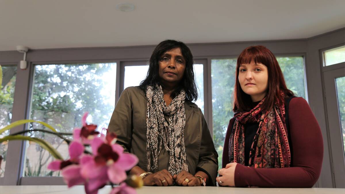SUPPORT: Rosemary Pillay and Saibre Johnstone from Jenny's Place. The not-for-profit is seeking donations to keep its domestic violence resource centre open.