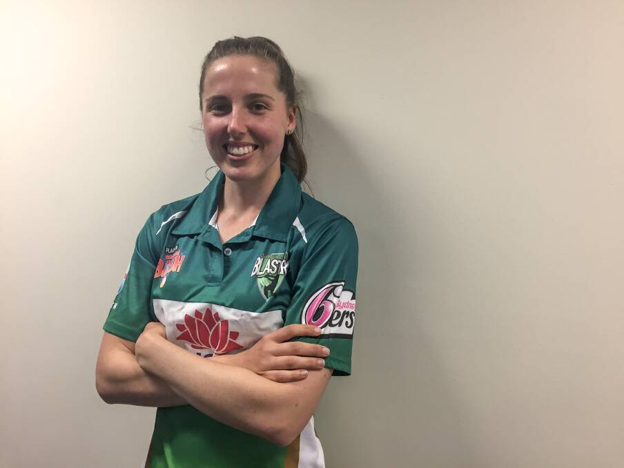 TOP JOB: Kirsten Smith captained the Newcastle Blasters representative team in the inaugural Cricket NSW Women's T20 Regional Bash on Sunday. Picture: Josh Callinan