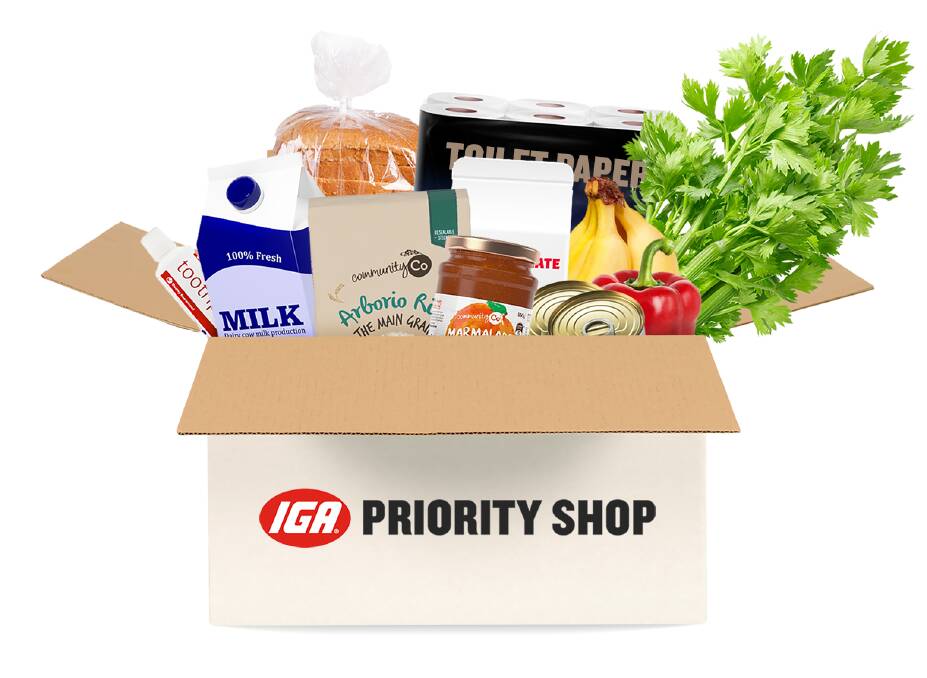 GROCERIES AT A CLICK: IGA in Shoal Bay and Anna Bay are now offering a Priority Shop service, which has been expanded to include healthcare professionals working in hospitals.