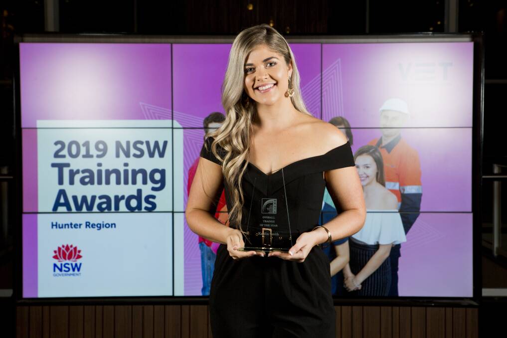 REWARDED: Port Stephens Council employee Kaitlin Smith has been named Trainee of the Year.