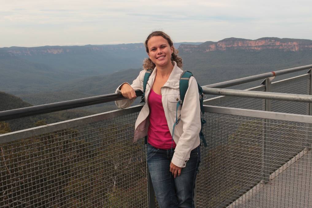 Sibele Lima at the Blue Mountains. Pictures: City of Newcastle