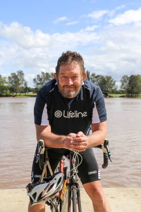 Ian Kidd, 64, from Raymond Terrace will undertake a 1800km charity ride for Lifeline starting March 30. Pictures: Ellie-Marie Watts