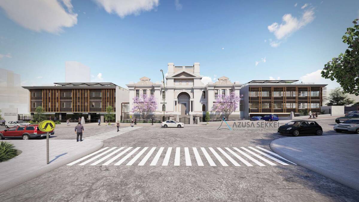 Concept plans for Nihon University's Newcastle campus, due to open in the former courthouse building.