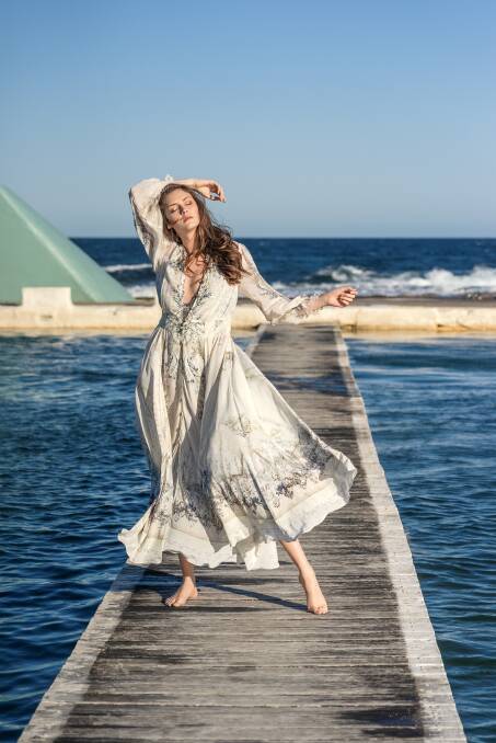2019 Australis Face of Facon winner Chloe Evans at the Newcastle Ocean Baths where the Summer Runway will be staged. Pictures: Paul Dear