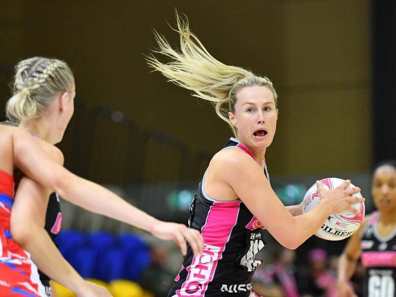 Co-captain Chelsea Pitman (right) hopes to lead Adelaide to a third straight Super Netball win.