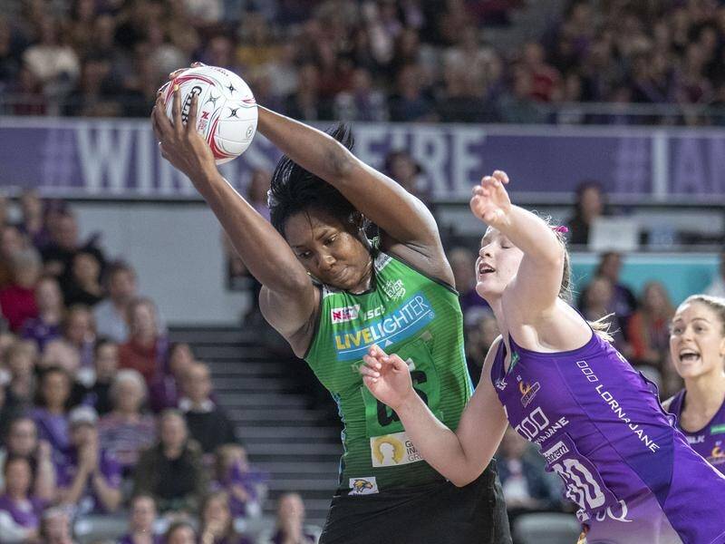 Jhaniele Fowler nailed 55 goals but the Fever were still held to a stalemate by the Firebirds.