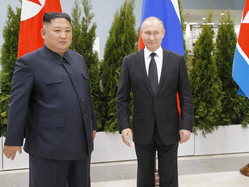 Russian President Vladimir Putin has met North Korea's leader Kim Jong-un in Vladivostok.