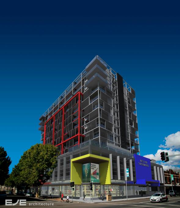An impression of the development planned for the old Empire Hotel site in Hunter Street, Newcastle.