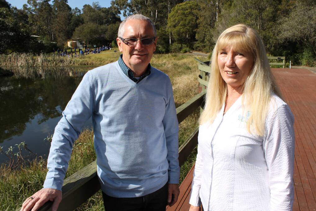 NEW WORKFORCE: Hunter Wetlands chief executive officer Ken Conway with Conservation Volunteers Northern NSW regional manager Leonie Winner.