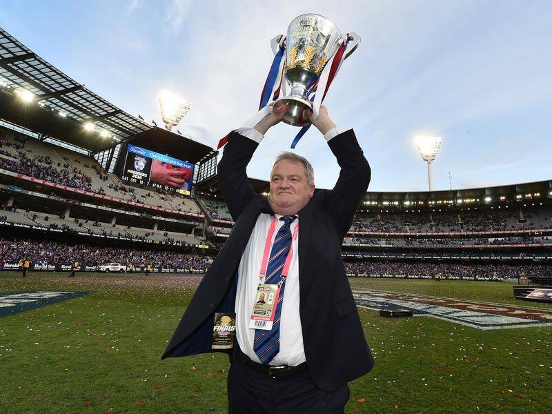 Peter Gordon will stand down as president of AFL side the Western Bulldogs on December 21.