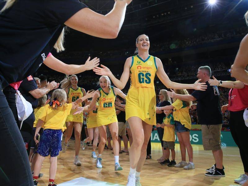The Diamonds dominated the bushfire relief charity match against the Super Netball All-Stars.